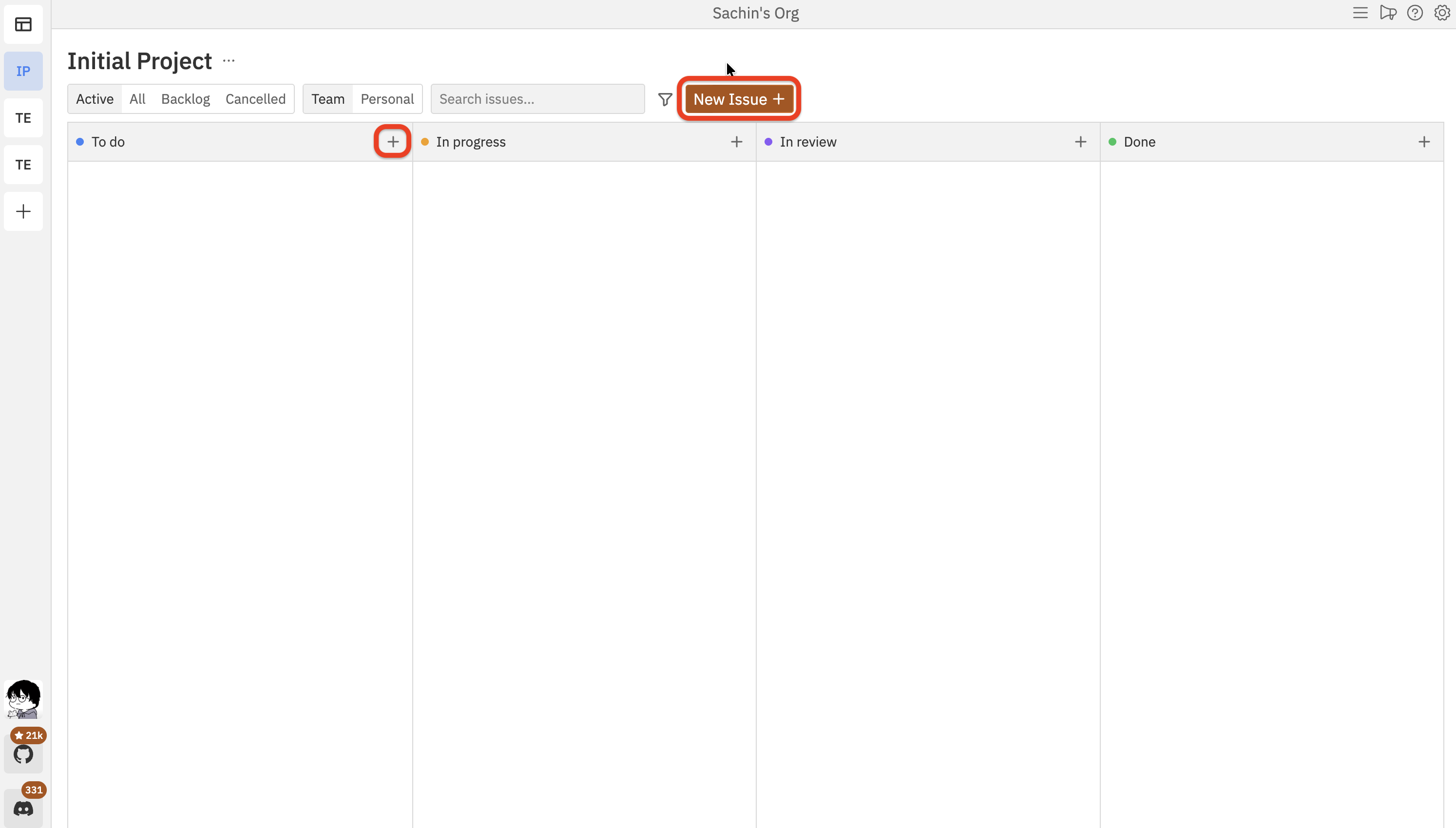 Issue Management - Vibe Kanban