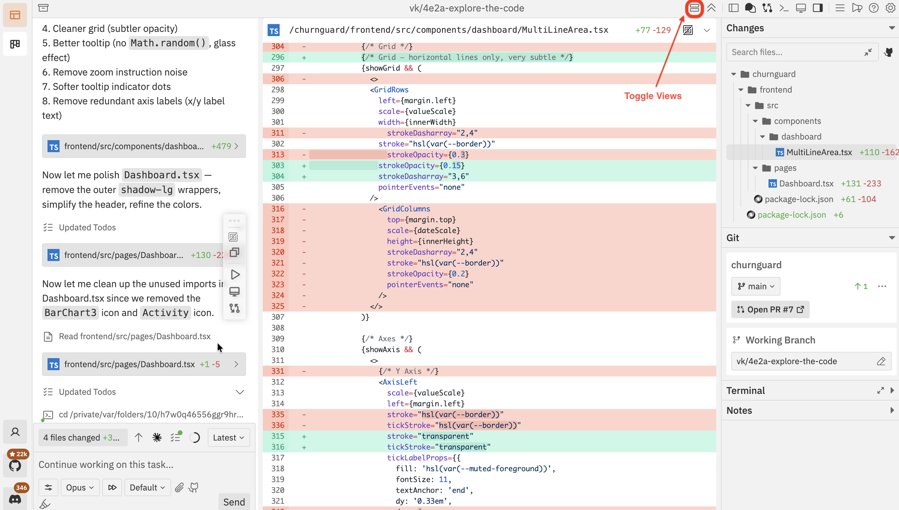 Reviewing Code - Vibe Kanban